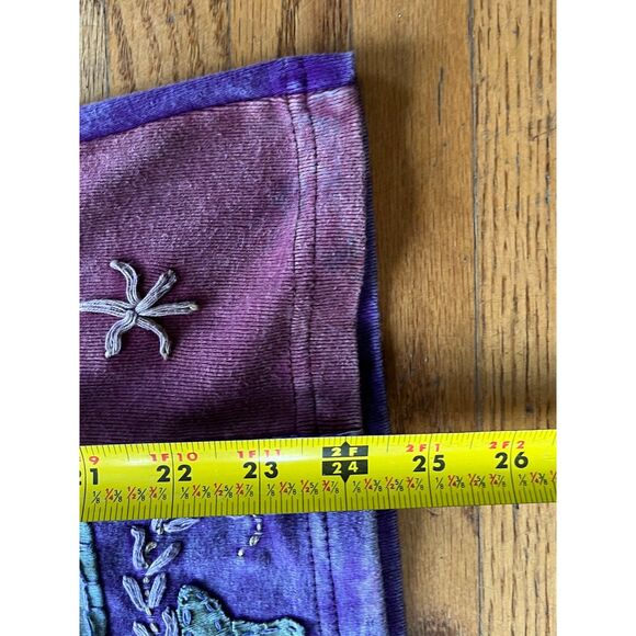 Boho Patch Work Long Sleeve Y2K  90s Full Zip Hoodie Top  Women's Size Large - Picture 7 of 9